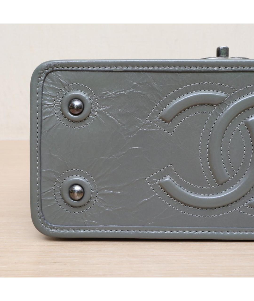 CHANEL Зеленая кожаная сумка через плечо, фото 9