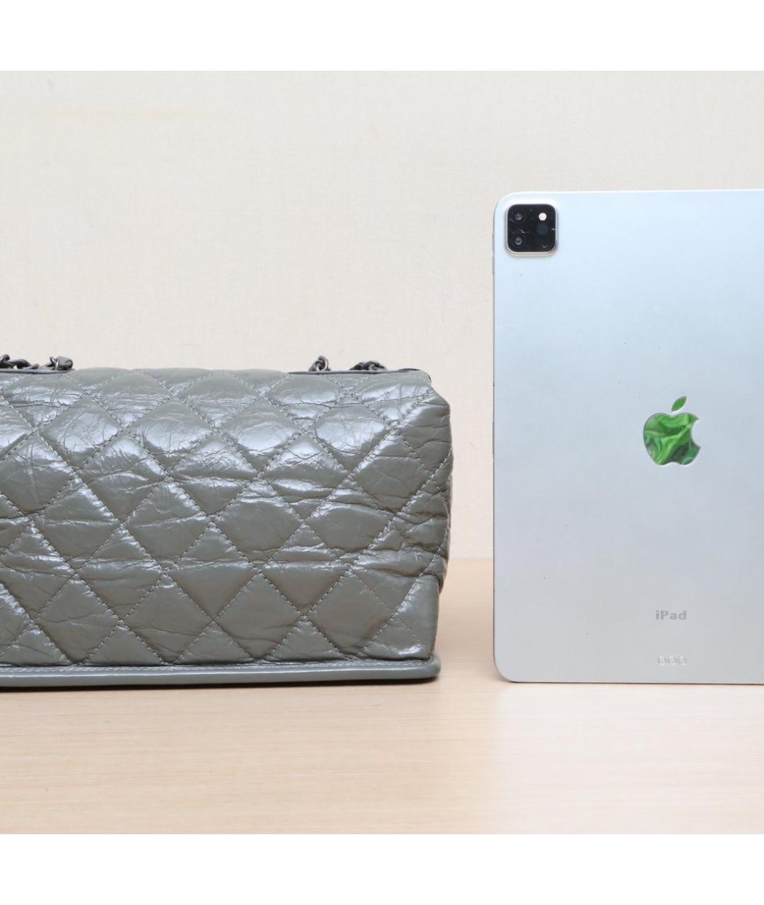 CHANEL Зеленая кожаная сумка через плечо, фото 7