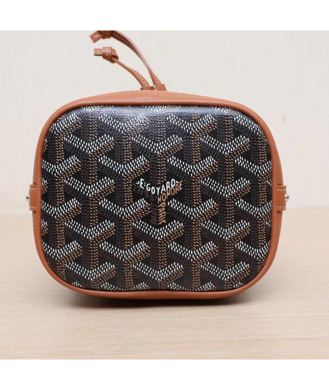 GOYARD Коричневая сумка с короткими ручками, фото 9