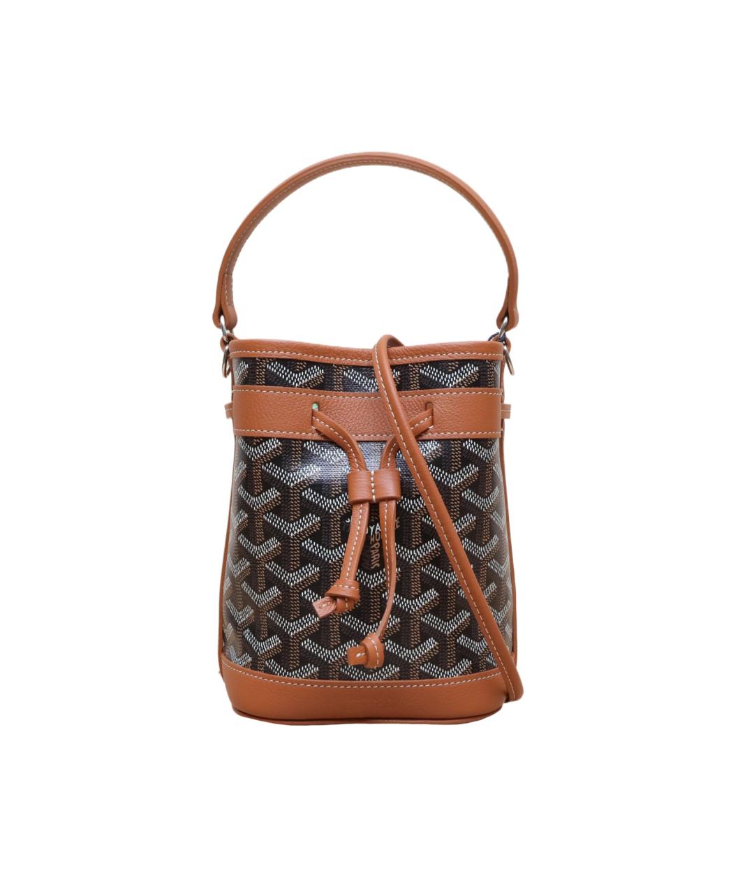 GOYARD Коричневая сумка с короткими ручками, фото 1