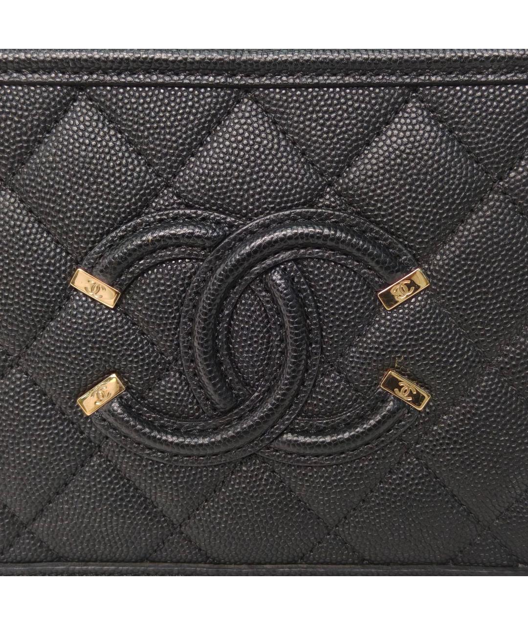 CHANEL Черная кожаная сумка через плечо, фото 7