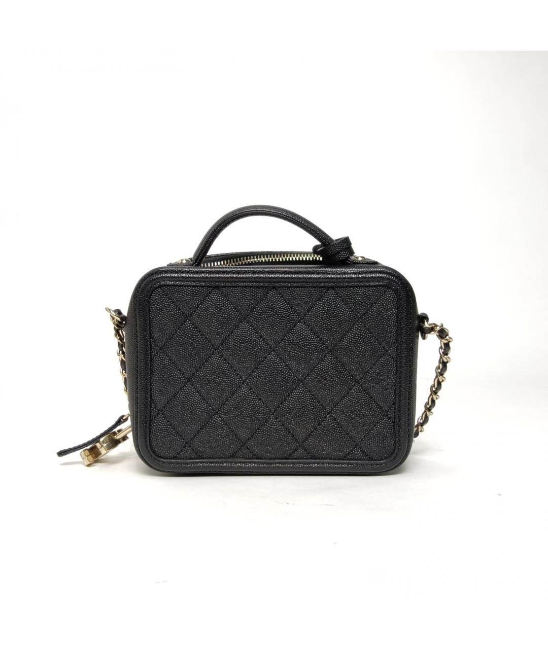 CHANEL Черная кожаная сумка через плечо, фото 4