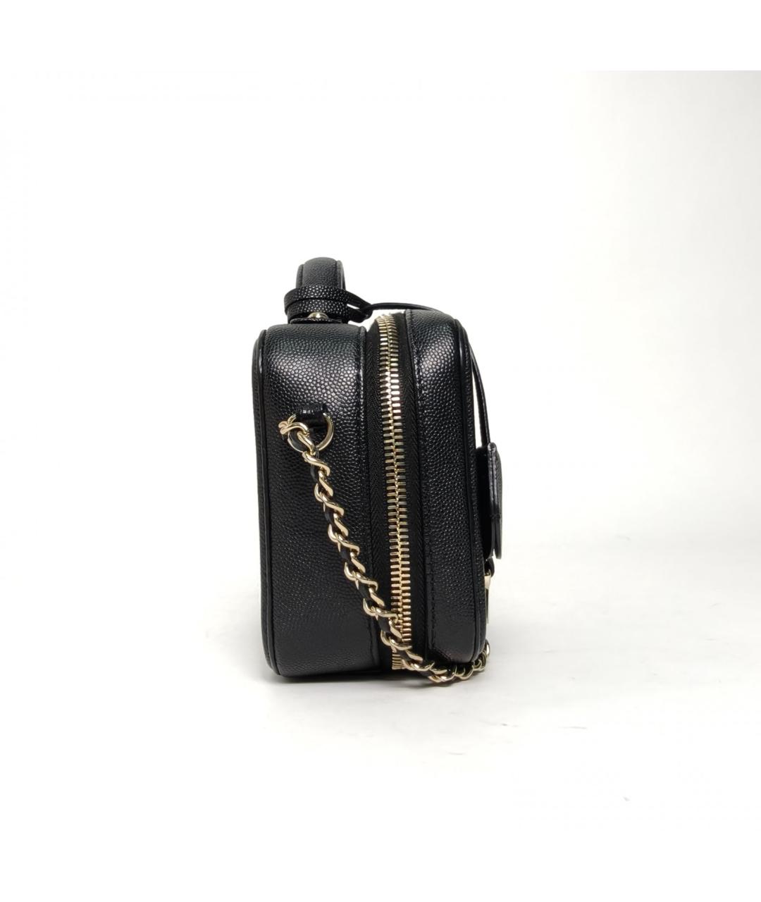 CHANEL Черная кожаная сумка через плечо, фото 3