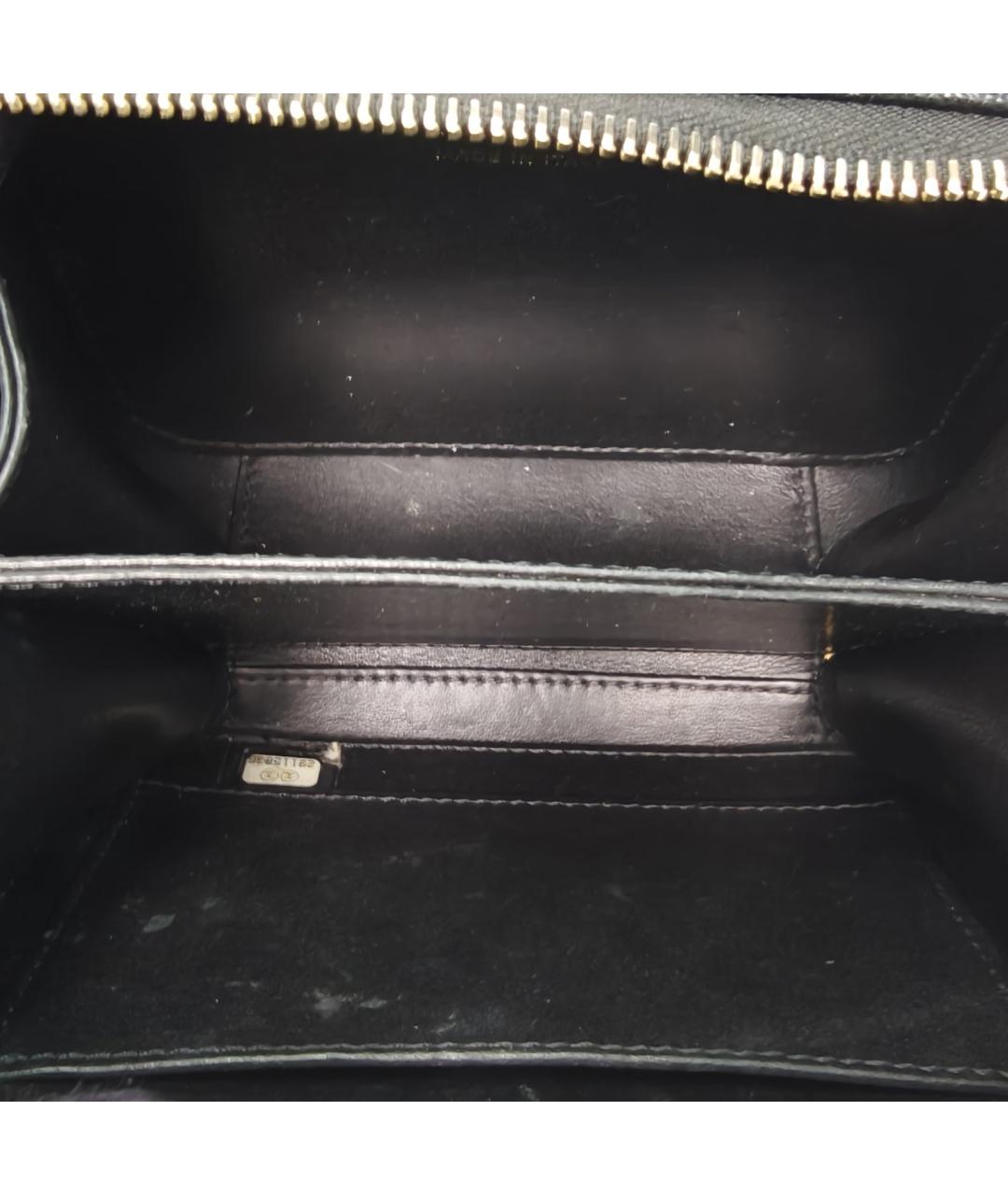 CHANEL Черная кожаная сумка через плечо, фото 8