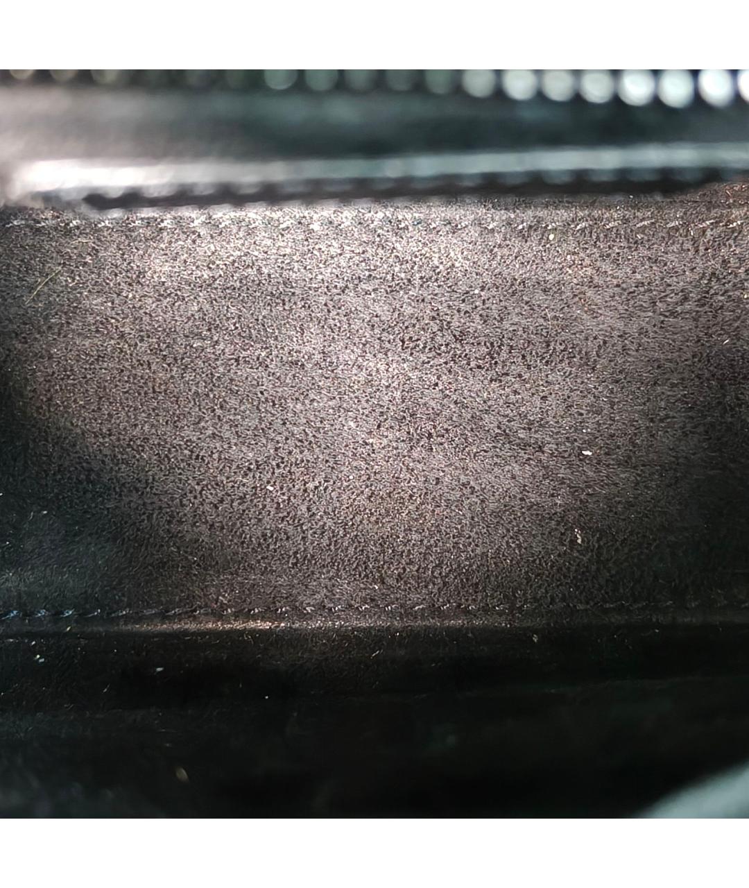 CHRISTIAN DIOR Черная кожаная сумка через плечо, фото 8