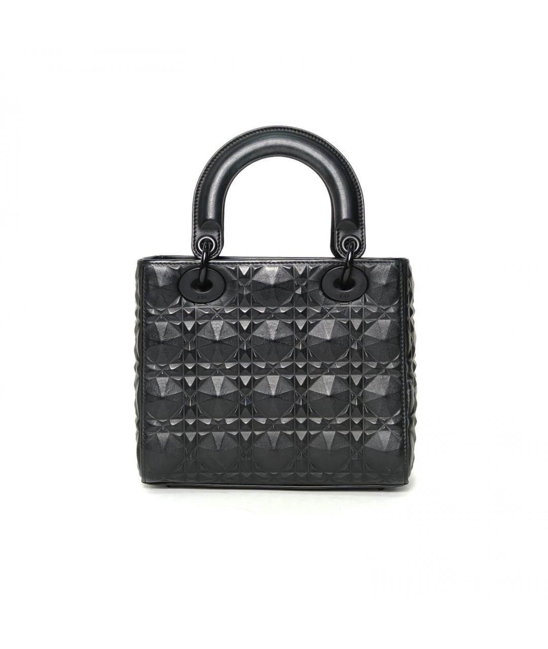 CHRISTIAN DIOR Черная кожаная сумка через плечо, фото 4