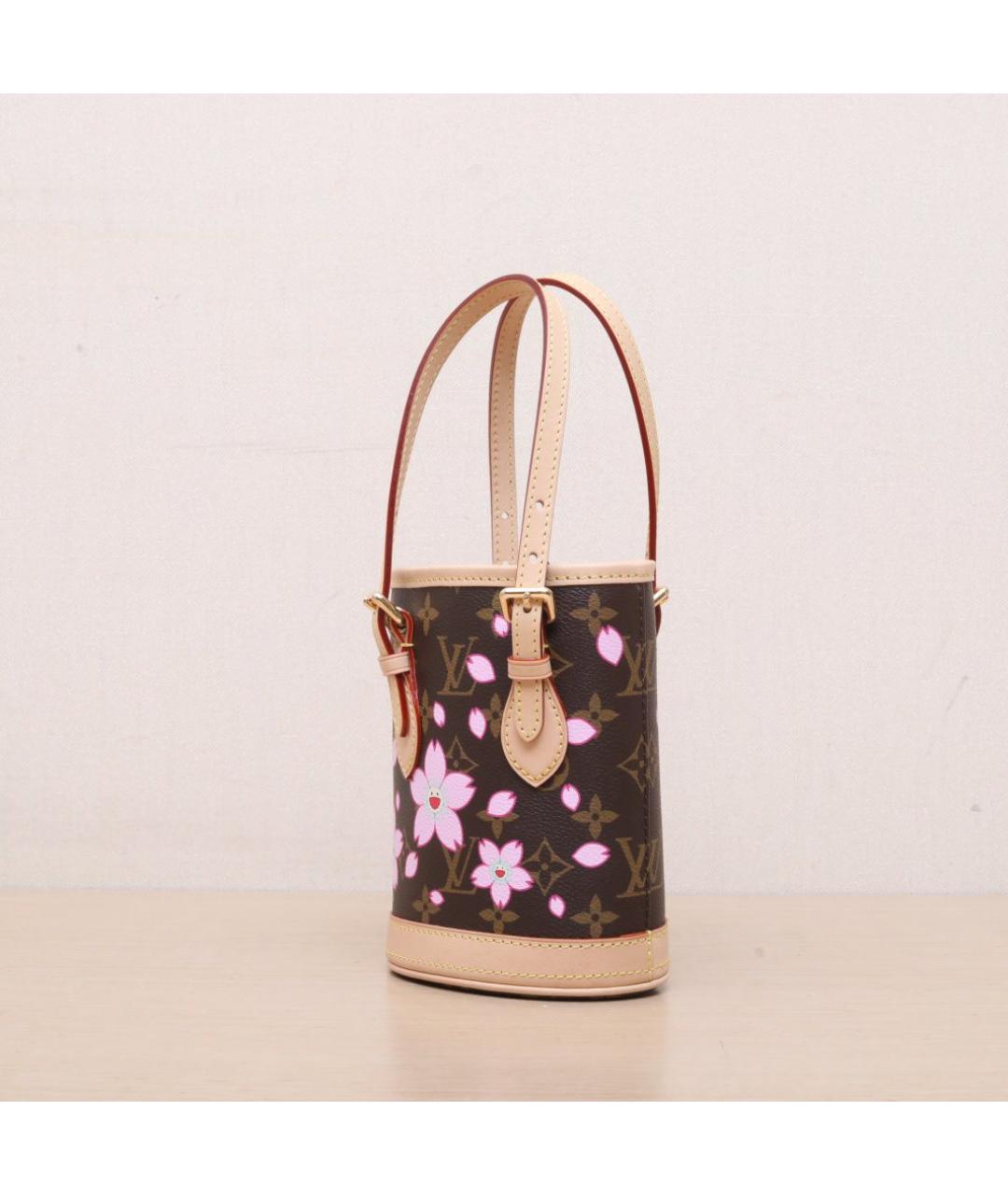 LOUIS VUITTON Коричневая сумка с короткими ручками, фото 4