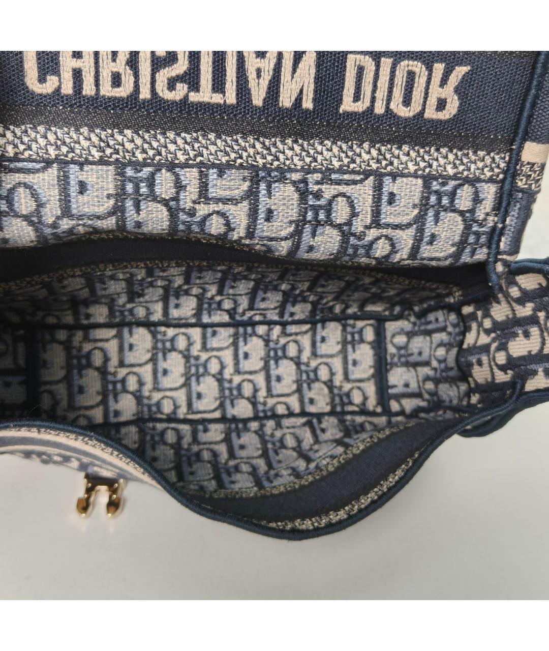 CHRISTIAN DIOR Темно-синяя сумка через плечо, фото 7