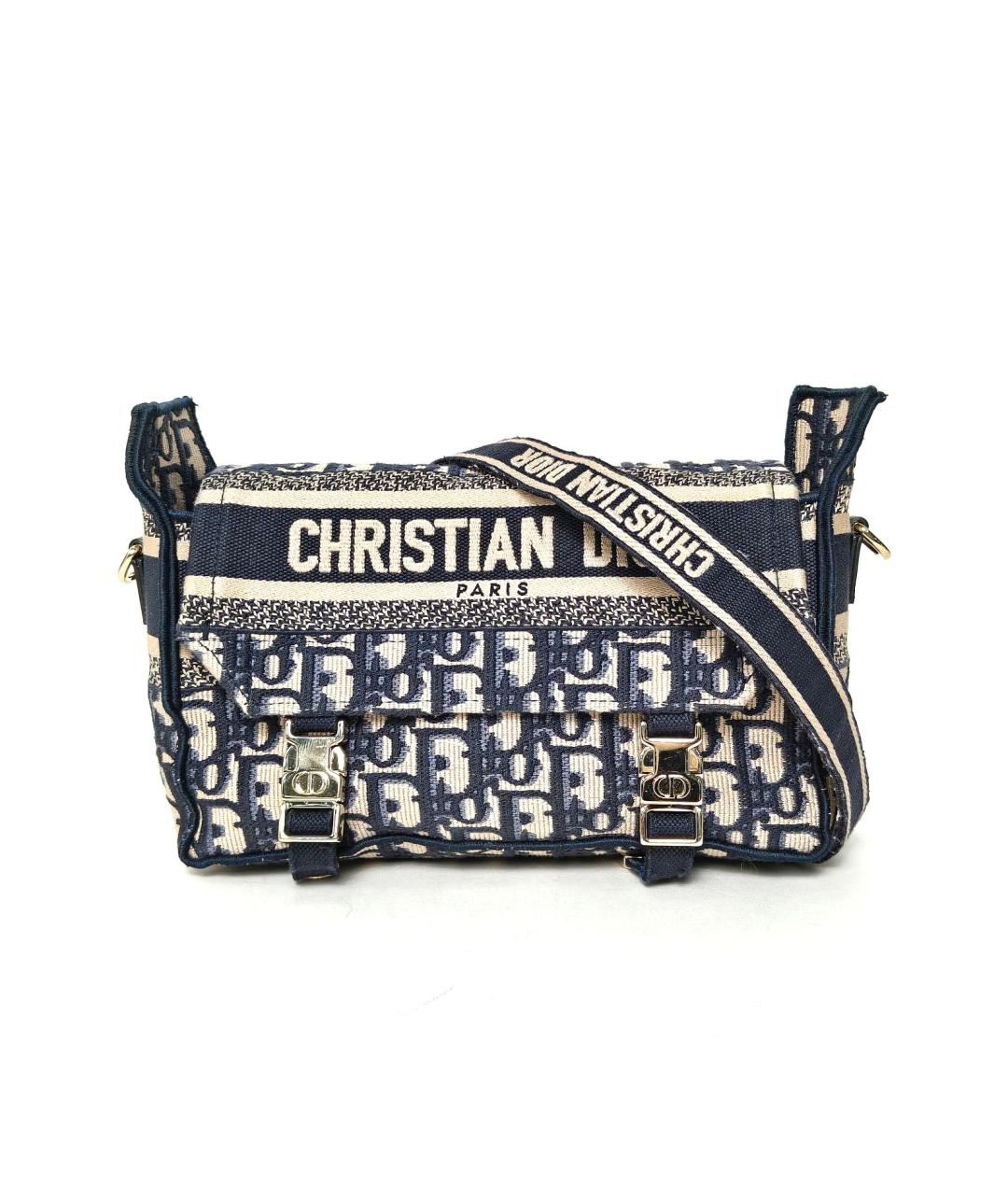 CHRISTIAN DIOR Темно-синяя сумка через плечо, фото 2