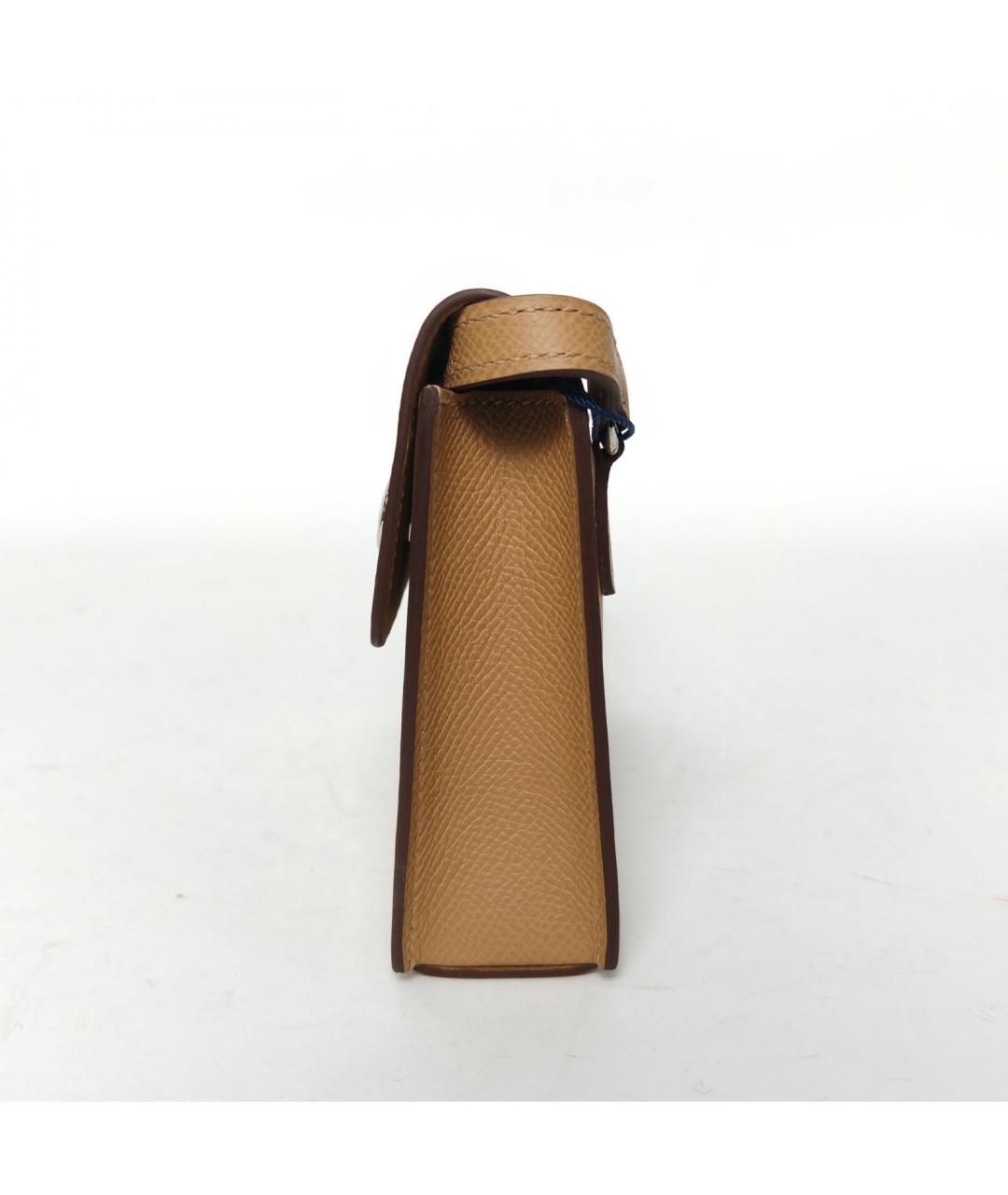 HERMES Коричневая кожаная сумка через плечо, фото 3