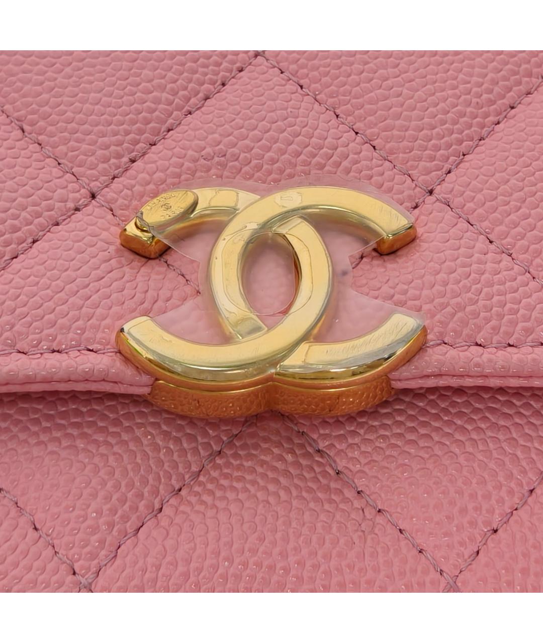 CHANEL Розовая кожаная сумка через плечо, фото 7