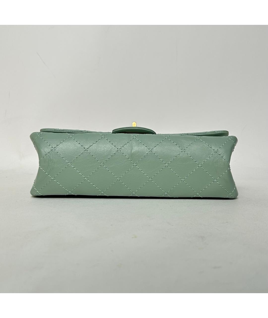 CHANEL Зеленая кожаная сумка через плечо, фото 6
