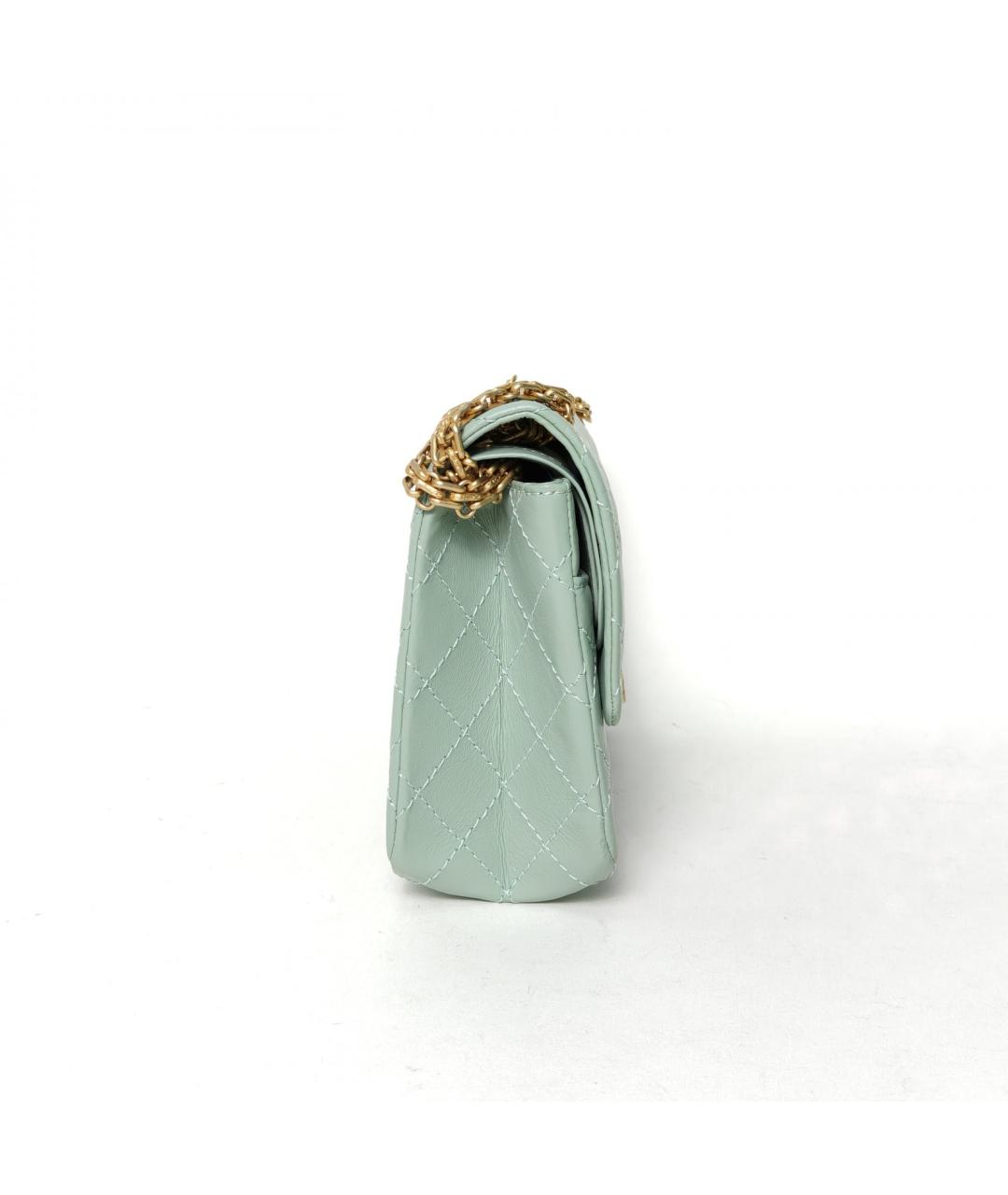 CHANEL Зеленая кожаная сумка через плечо, фото 3