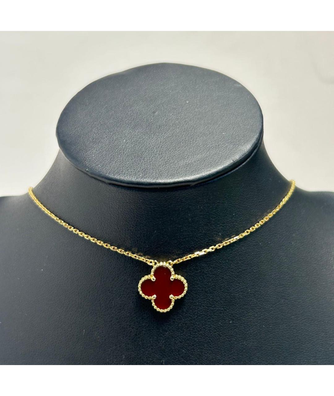VAN CLEEF & ARPELS Красное колье из желтого золота, фото 8