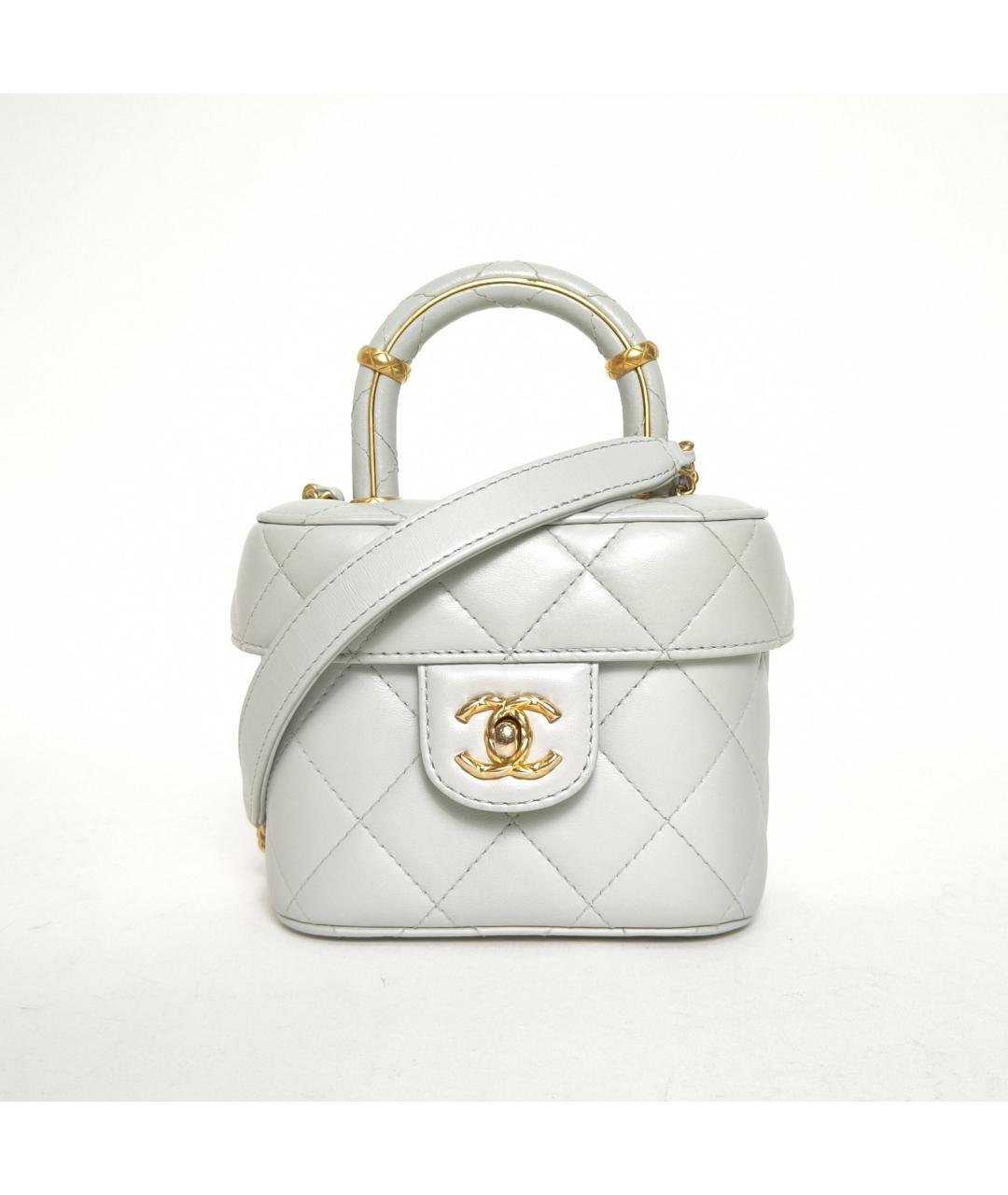 CHANEL Белая кожаная сумка через плечо, фото 2