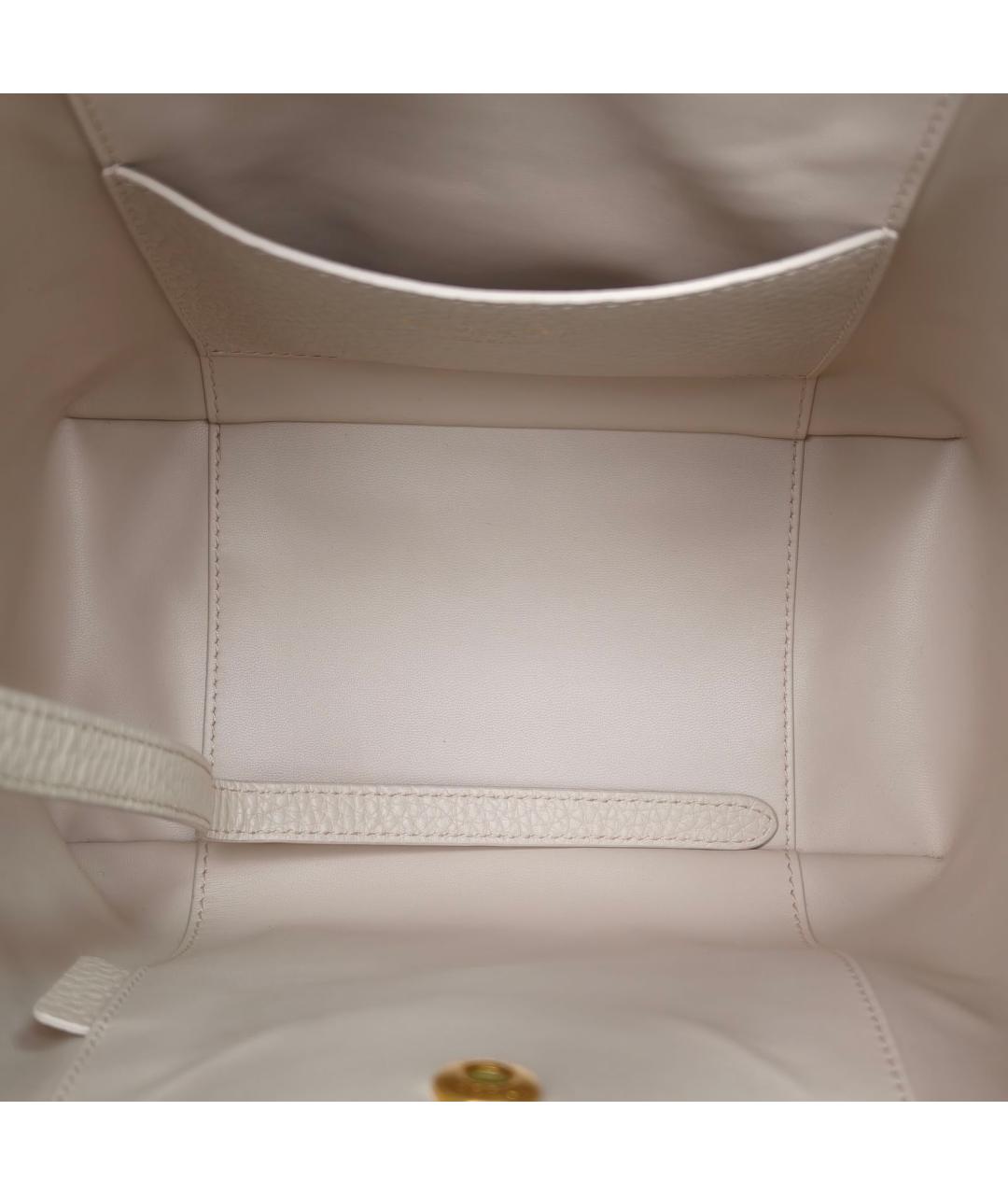 CHRISTIAN DIOR Бежевая кожаная сумка через плечо, фото 7