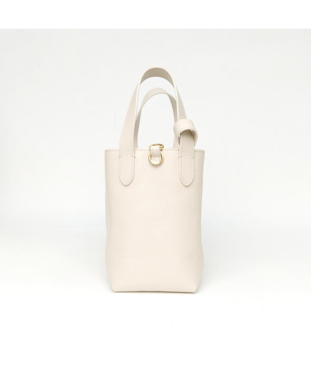 CHRISTIAN DIOR Бежевая кожаная сумка через плечо, фото 5