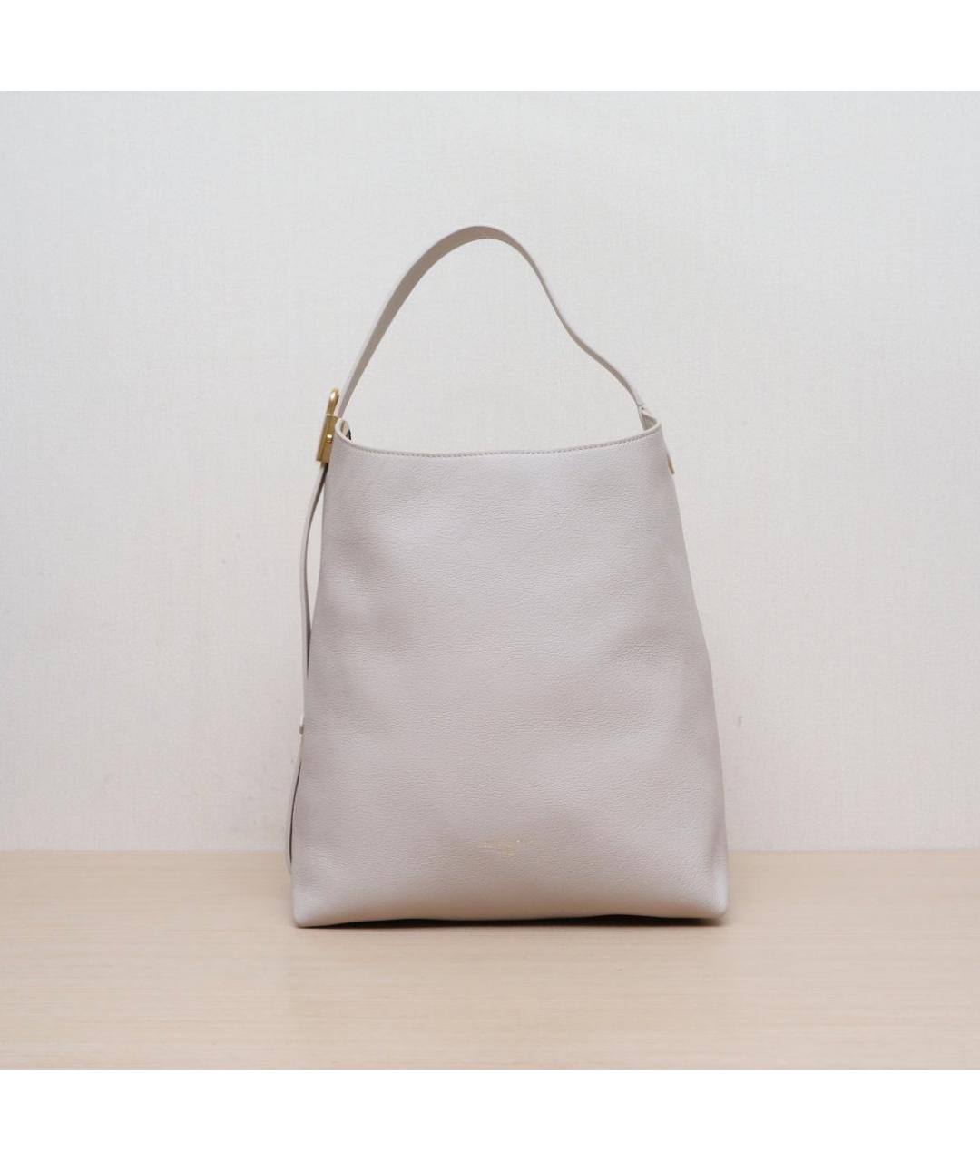 LOUIS VUITTON Серая кожаная сумка через плечо, фото 2