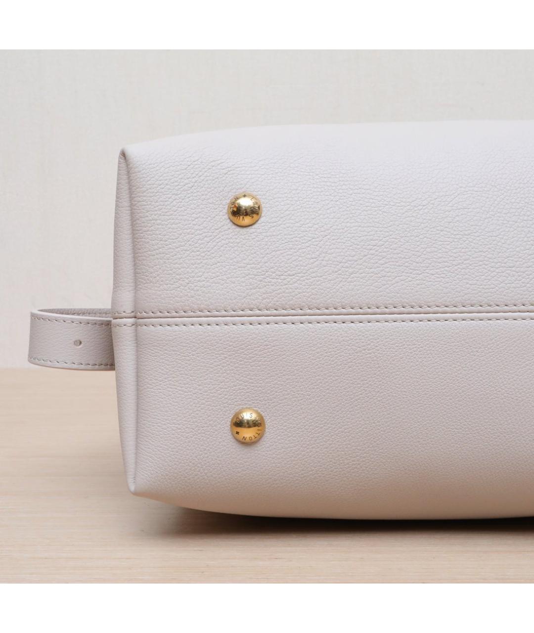 LOUIS VUITTON Серая кожаная сумка через плечо, фото 8