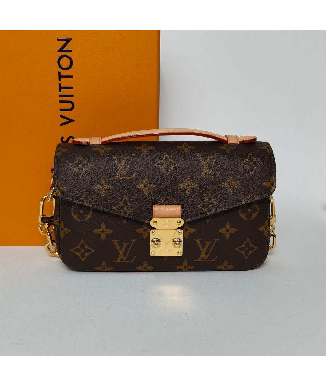LOUIS VUITTON Коричневая сумка через плечо, фото 9