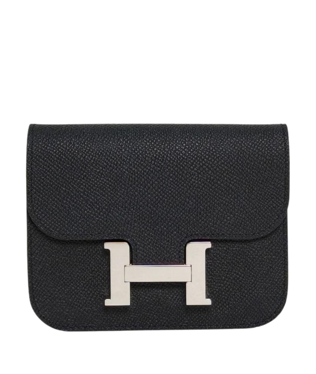 HERMES Черная кожаная сумка через плечо, фото 1