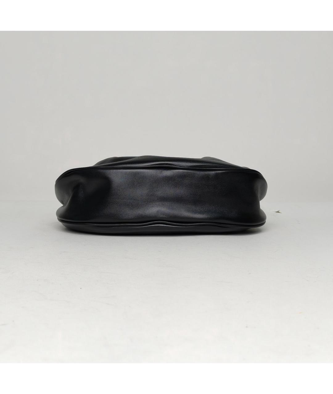 LOUIS VUITTON Черная кожаная сумка через плечо, фото 7