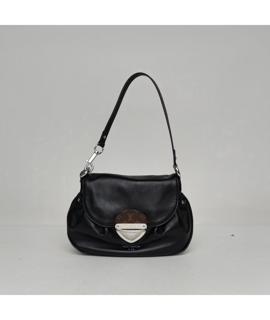 LOUIS VUITTON Черная кожаная сумка через плечо, фото 2