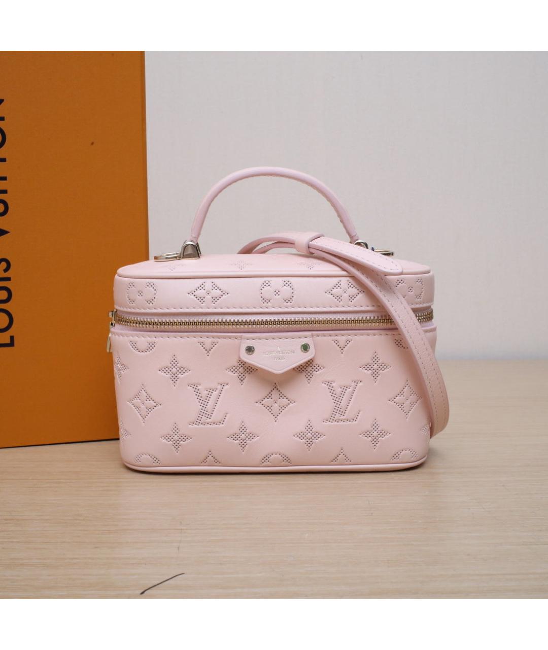 LOUIS VUITTON Розовая кожаная сумка через плечо, фото 2