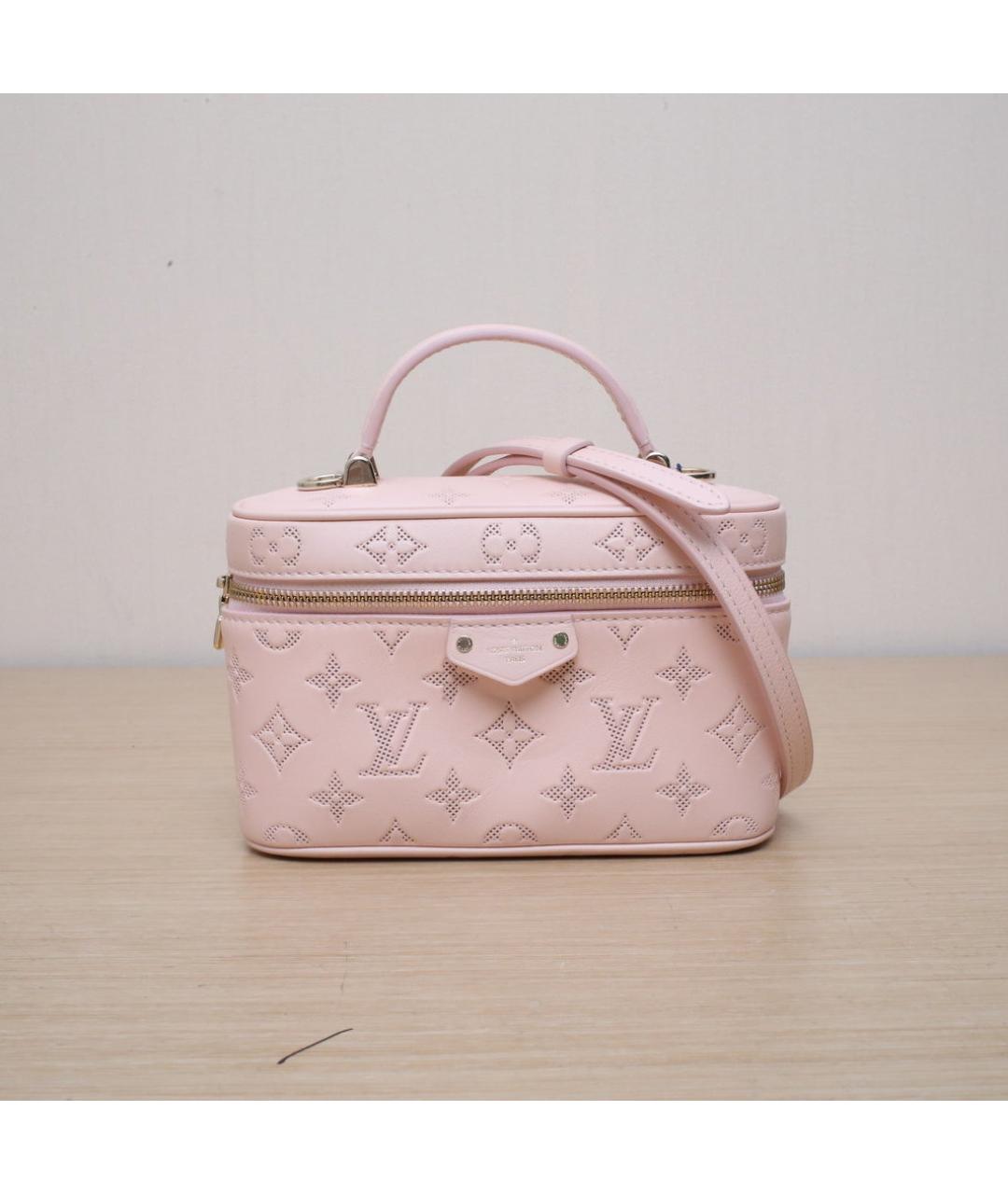 LOUIS VUITTON Розовая кожаная сумка через плечо, фото 3