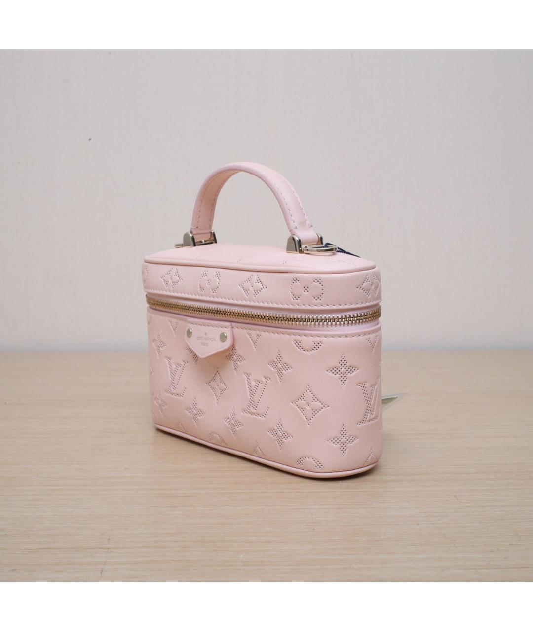 LOUIS VUITTON Розовая кожаная сумка через плечо, фото 4