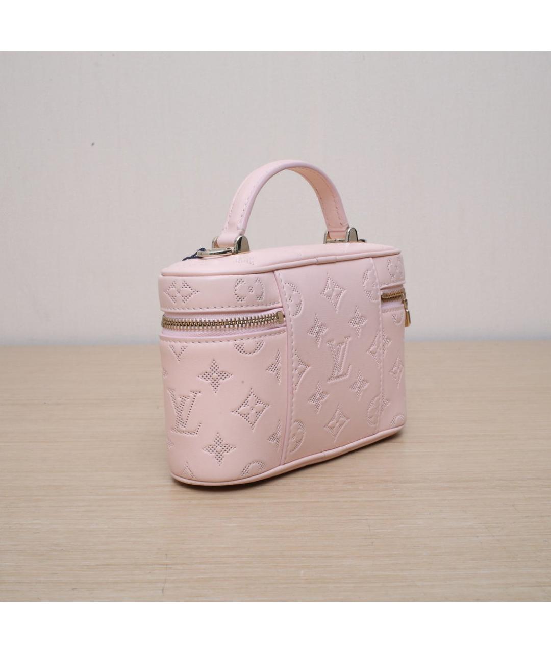 LOUIS VUITTON Розовая кожаная сумка через плечо, фото 6