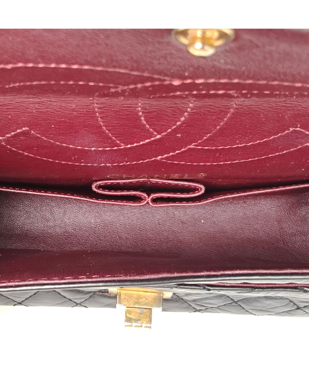 CHANEL Черная кожаная сумка через плечо, фото 6