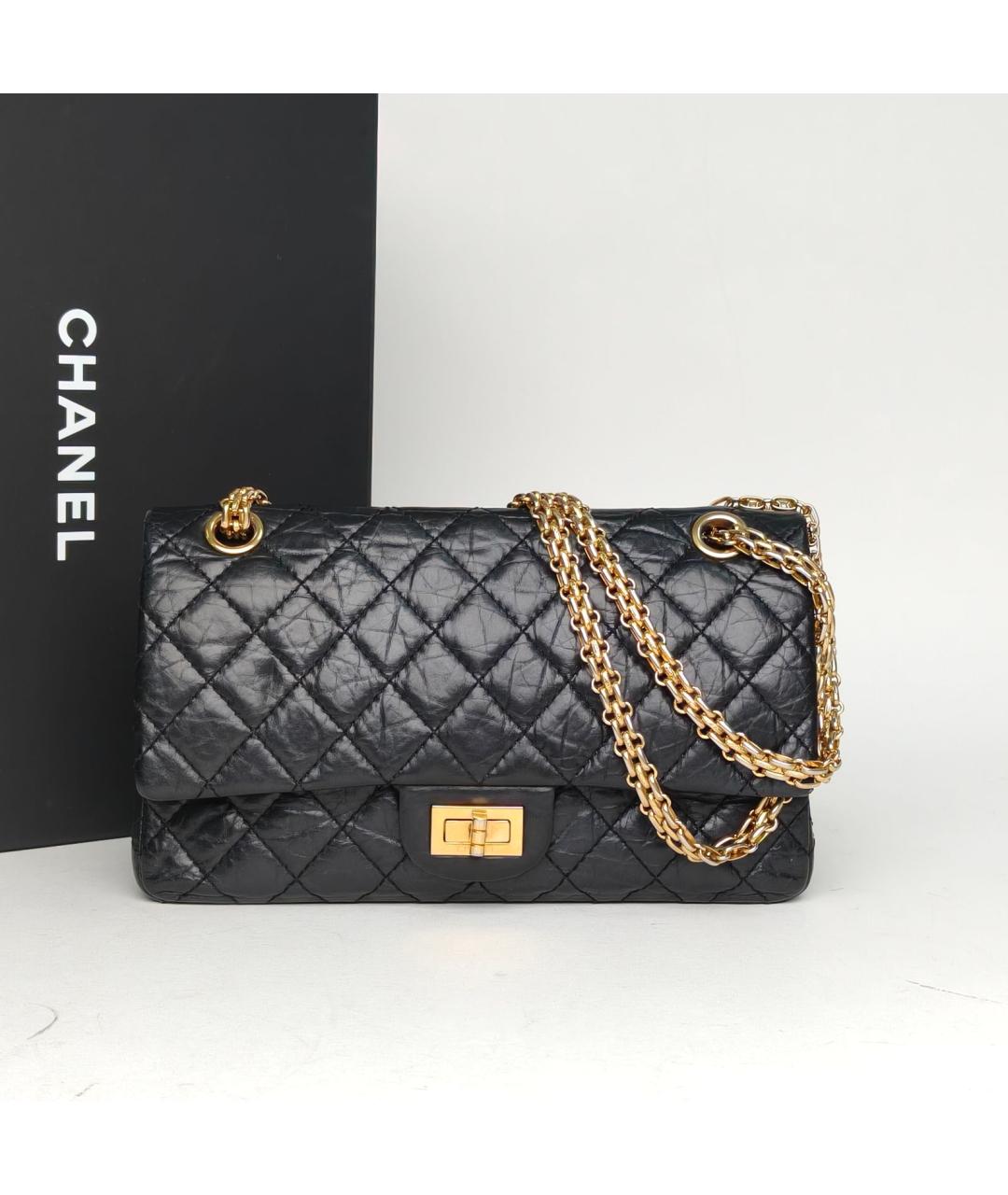 CHANEL Черная кожаная сумка через плечо, фото 7