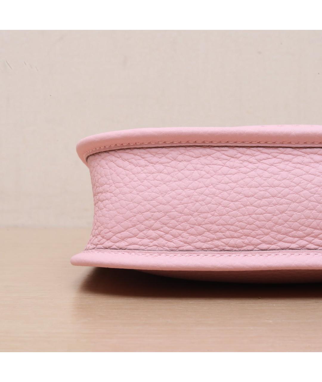 HERMES Розовая кожаная сумка через плечо, фото 9