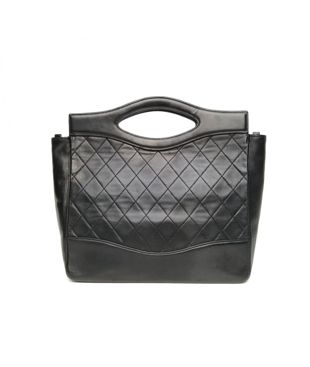 CHANEL Черная кожаная сумка через плечо, фото 4