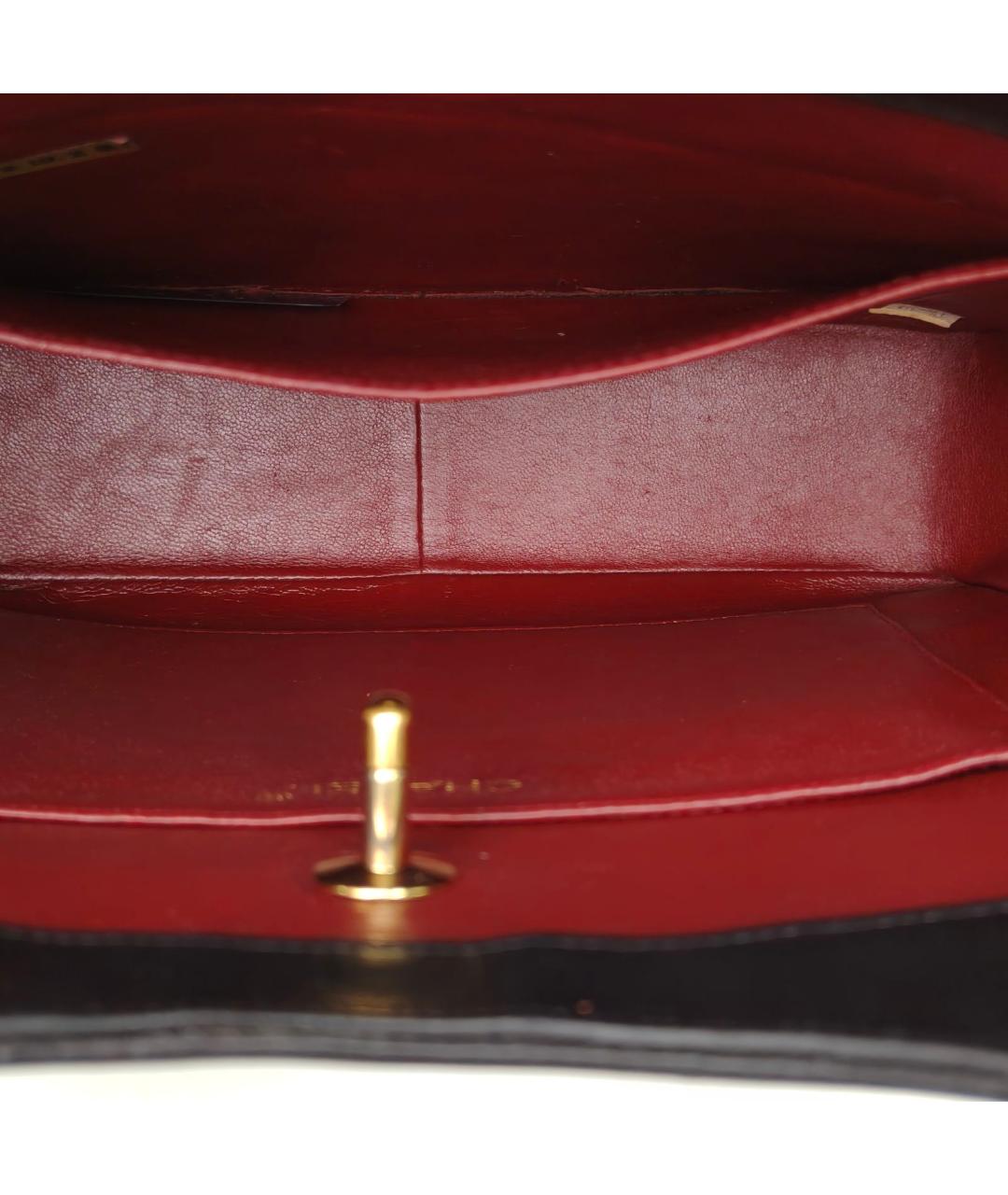 CHANEL Черная кожаная сумка через плечо, фото 8