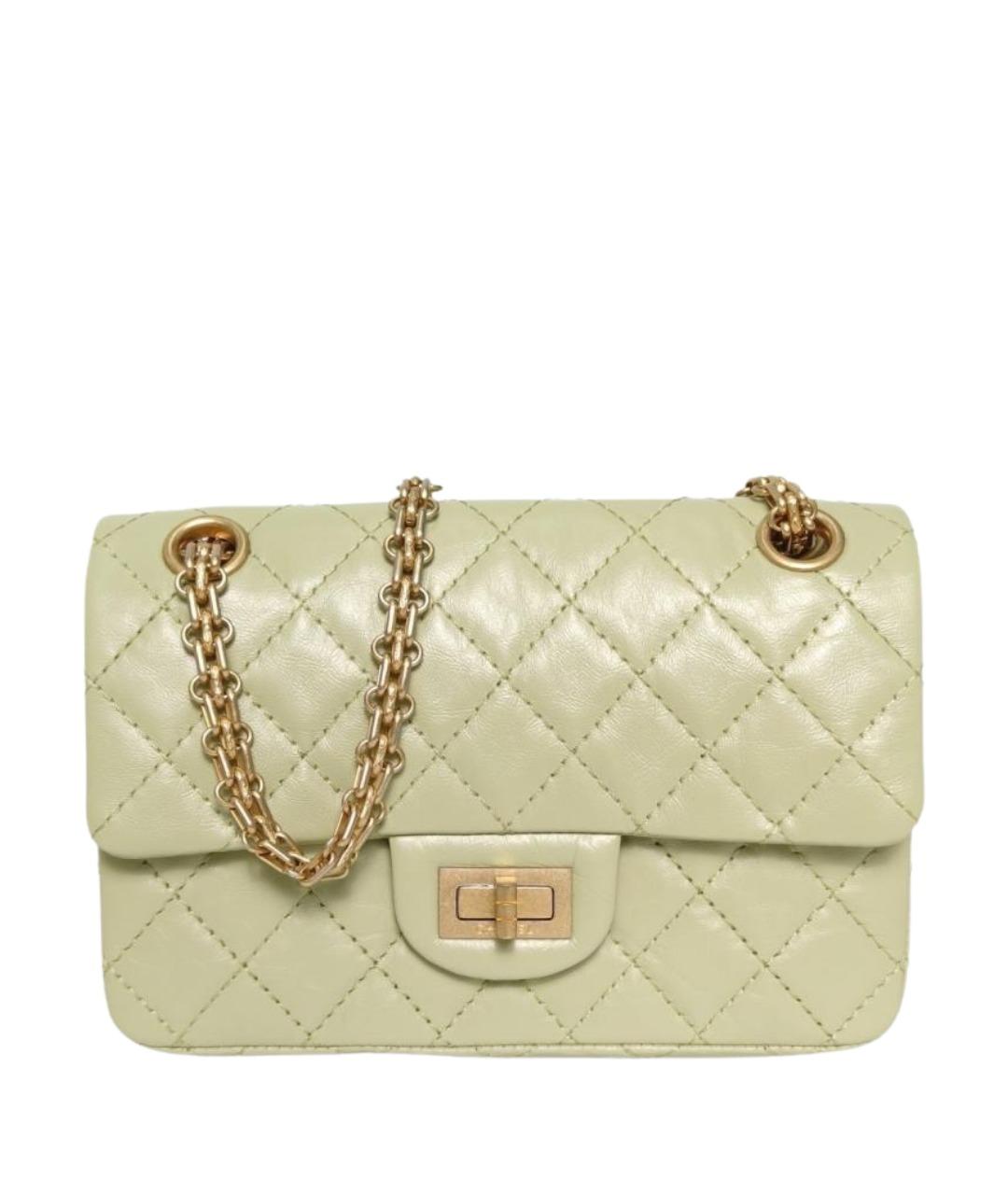 CHANEL Зеленая кожаная сумка через плечо, фото 1