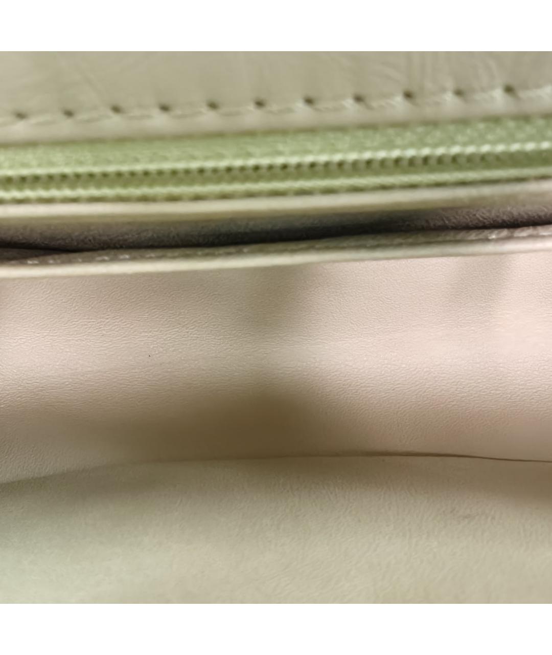 CHANEL Зеленая кожаная сумка через плечо, фото 8