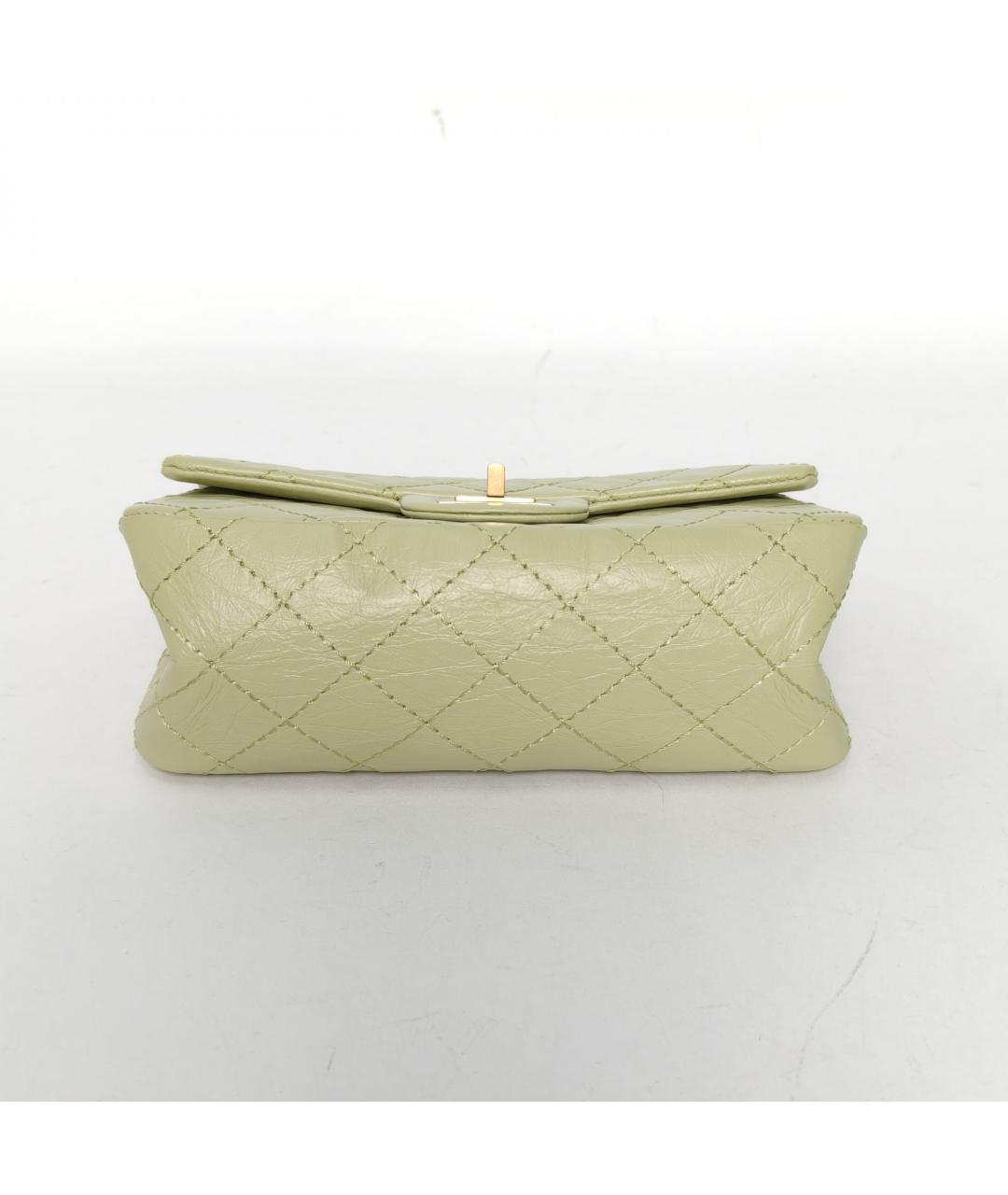 CHANEL Зеленая кожаная сумка через плечо, фото 6