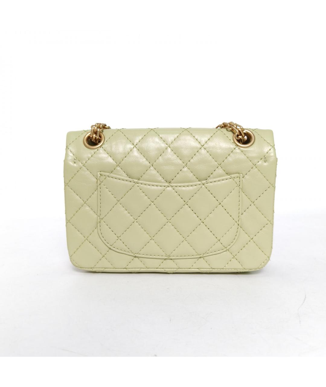 CHANEL Зеленая кожаная сумка через плечо, фото 4