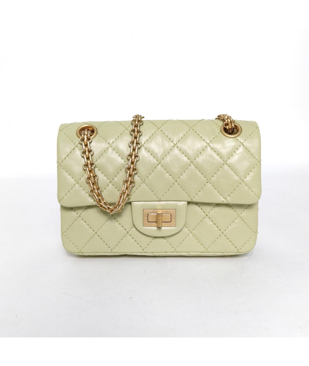 CHANEL Зеленая кожаная сумка через плечо, фото 2