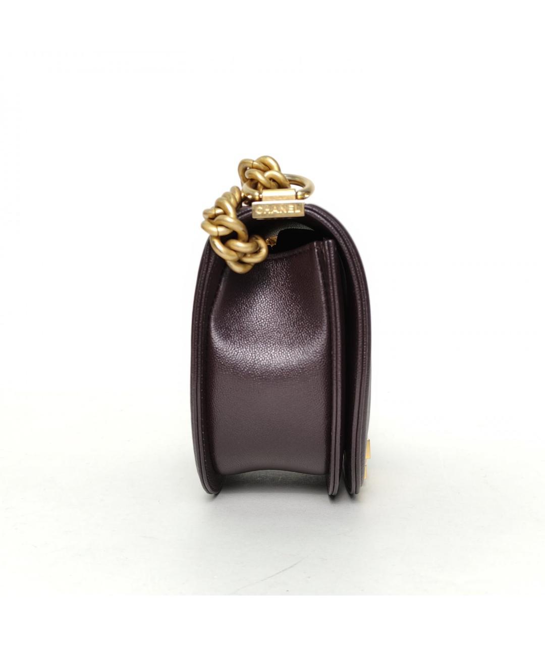 CHANEL Коричневая кожаная сумка через плечо, фото 5