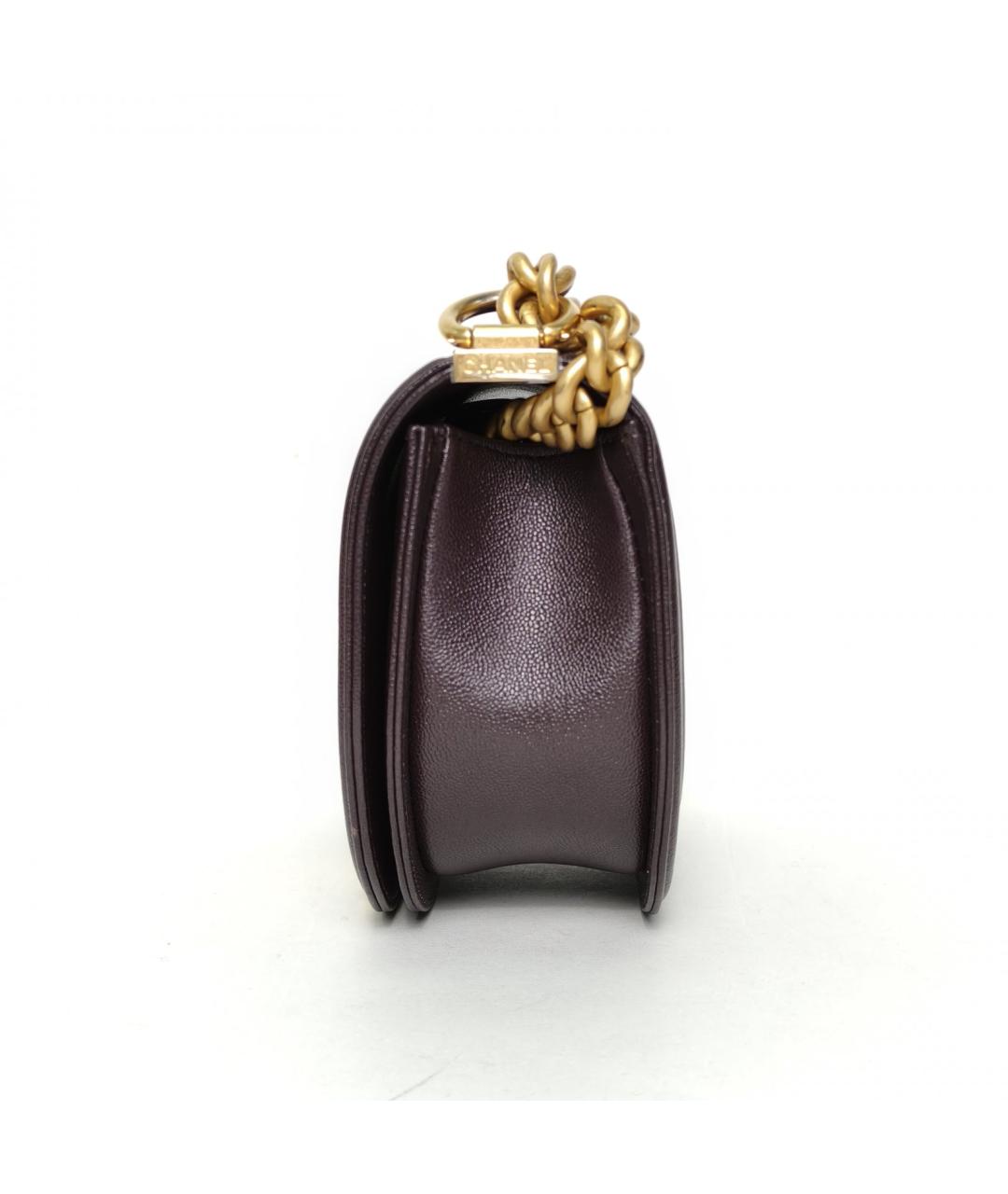 CHANEL Коричневая кожаная сумка через плечо, фото 3