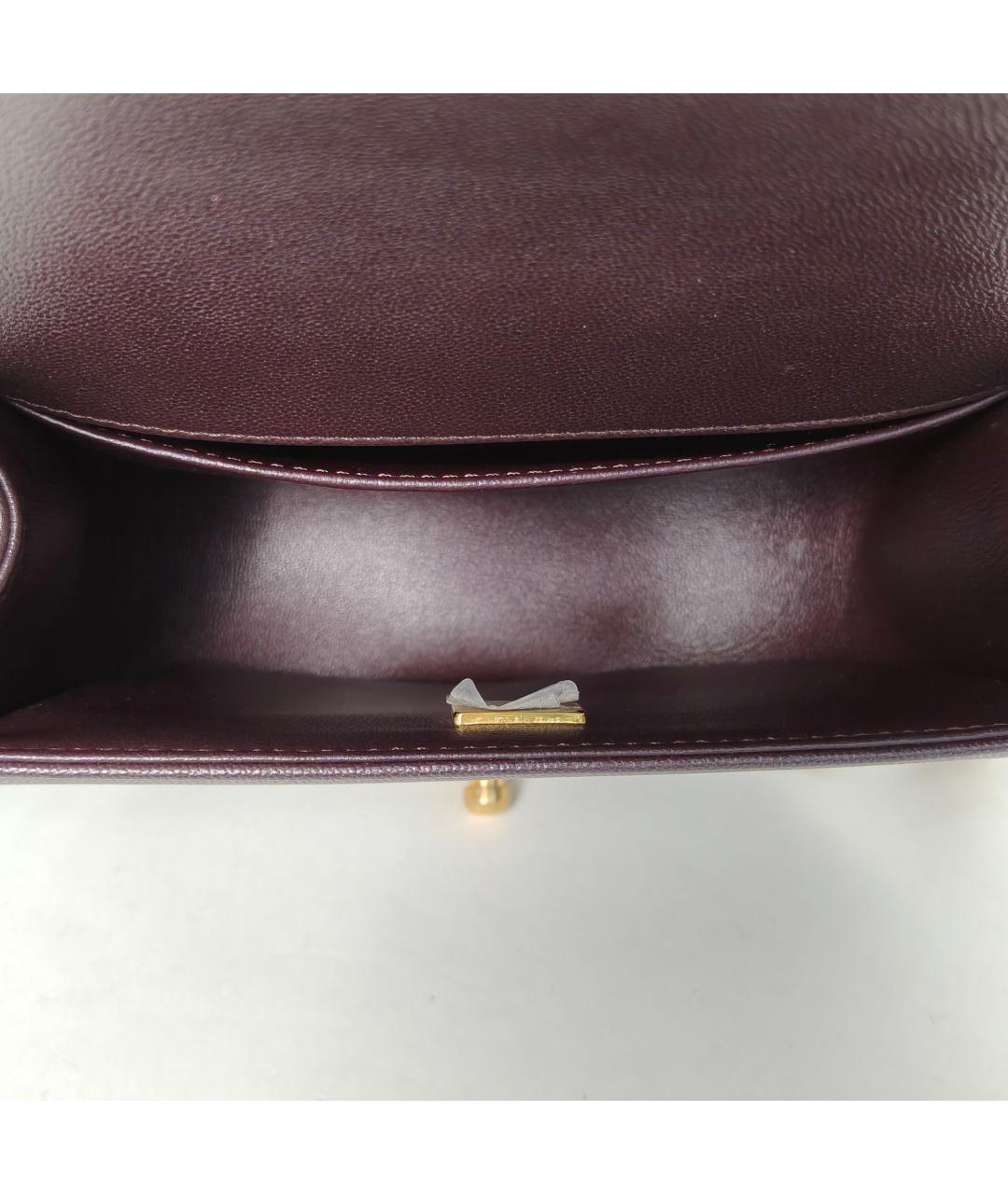 CHANEL Коричневая кожаная сумка через плечо, фото 8