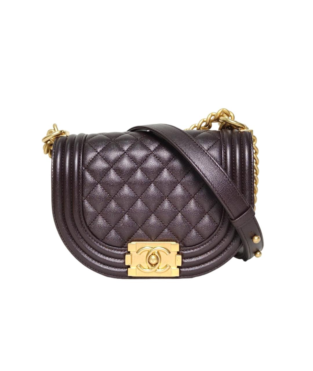 CHANEL Коричневая кожаная сумка через плечо, фото 10