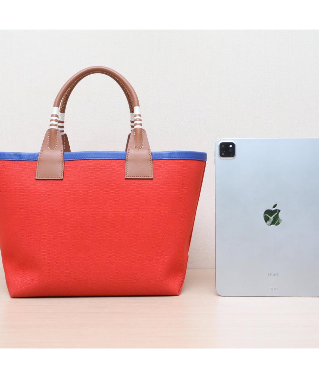 HERMES Красная сумка с короткими ручками, фото 6