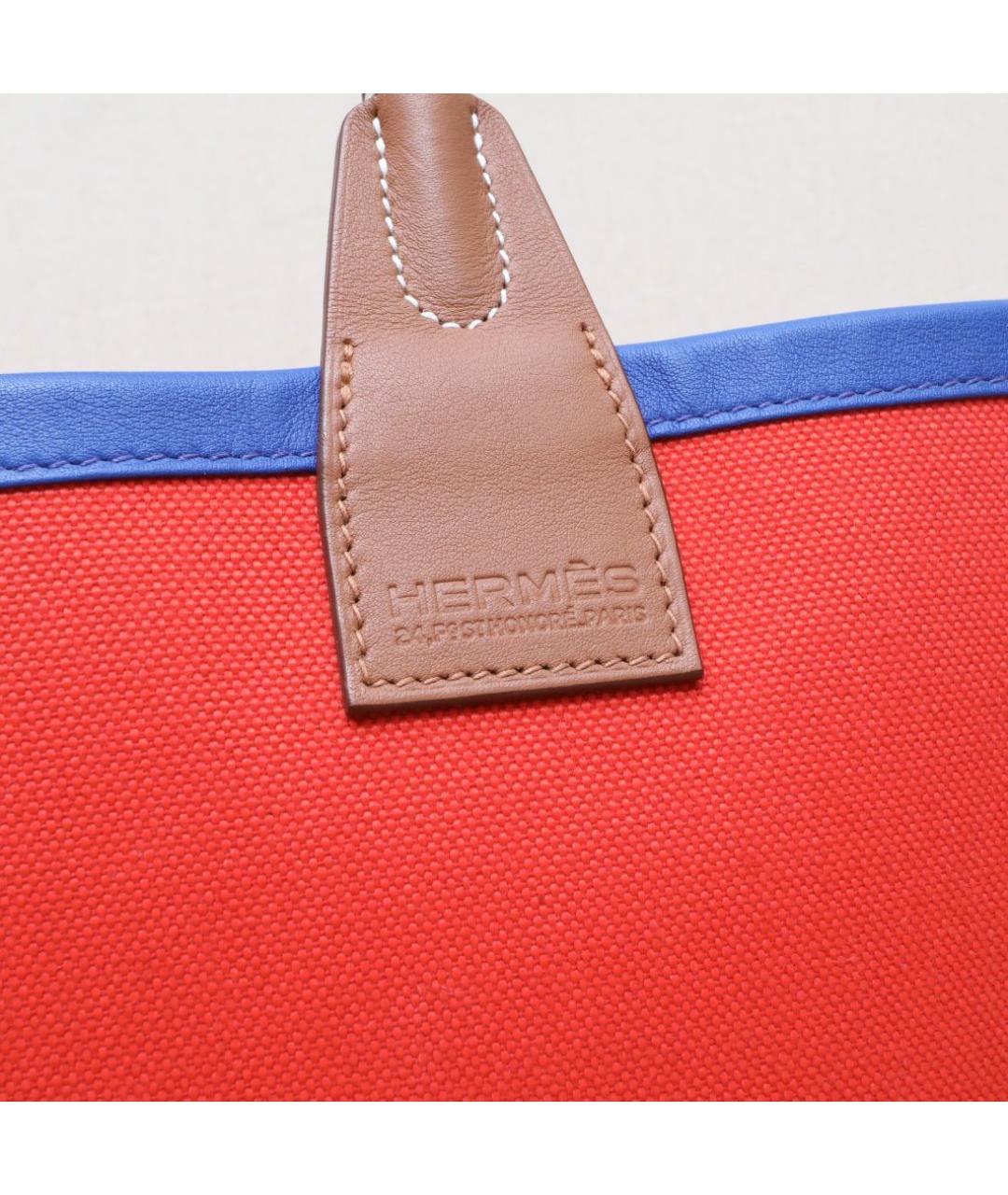 HERMES Красная сумка с короткими ручками, фото 7