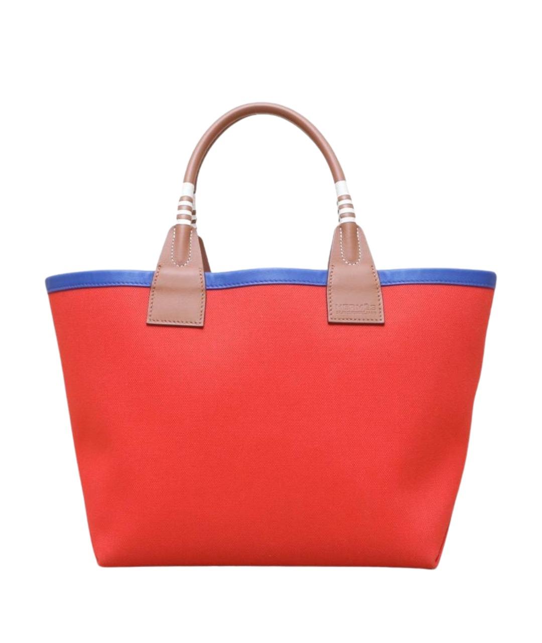 HERMES Красная сумка с короткими ручками, фото 1