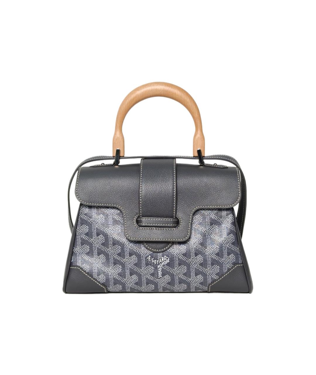 GOYARD Серая кожаная сумка через плечо, фото 1