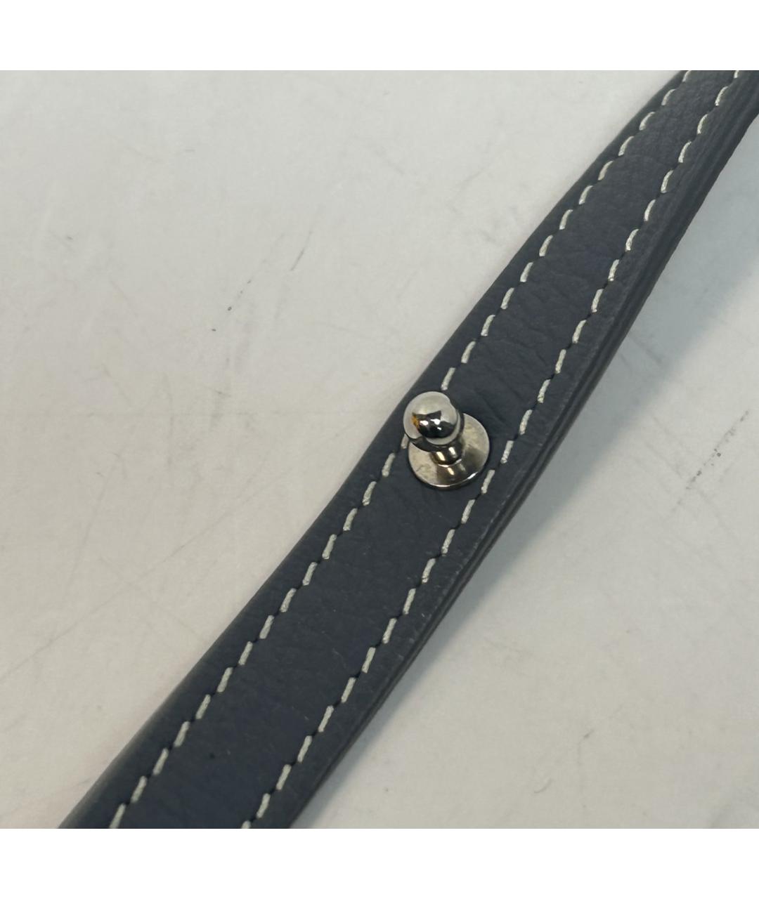 GOYARD Серая кожаная сумка через плечо, фото 9